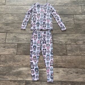 Cuddle duds base layer Kids Pink LOL Character Print Pajama Set